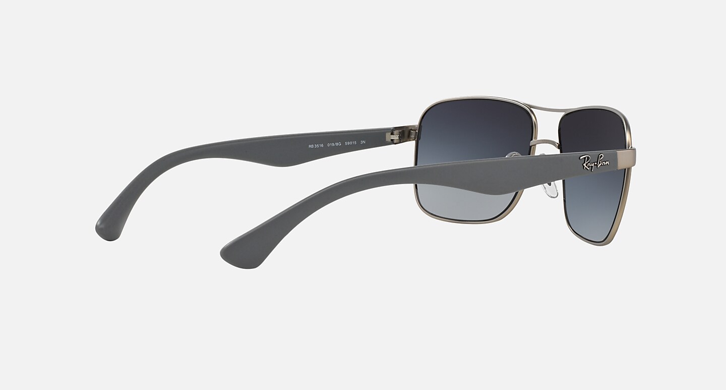 Ray-Ban Sunglasses Man Rb3516 - Matte Grey Frame Grey Lenses 59-15