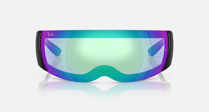 Ray-Ban Ultra Wrap 002 Next Generation Collection Sunglasses Black Frame Grey Lenses 01-41