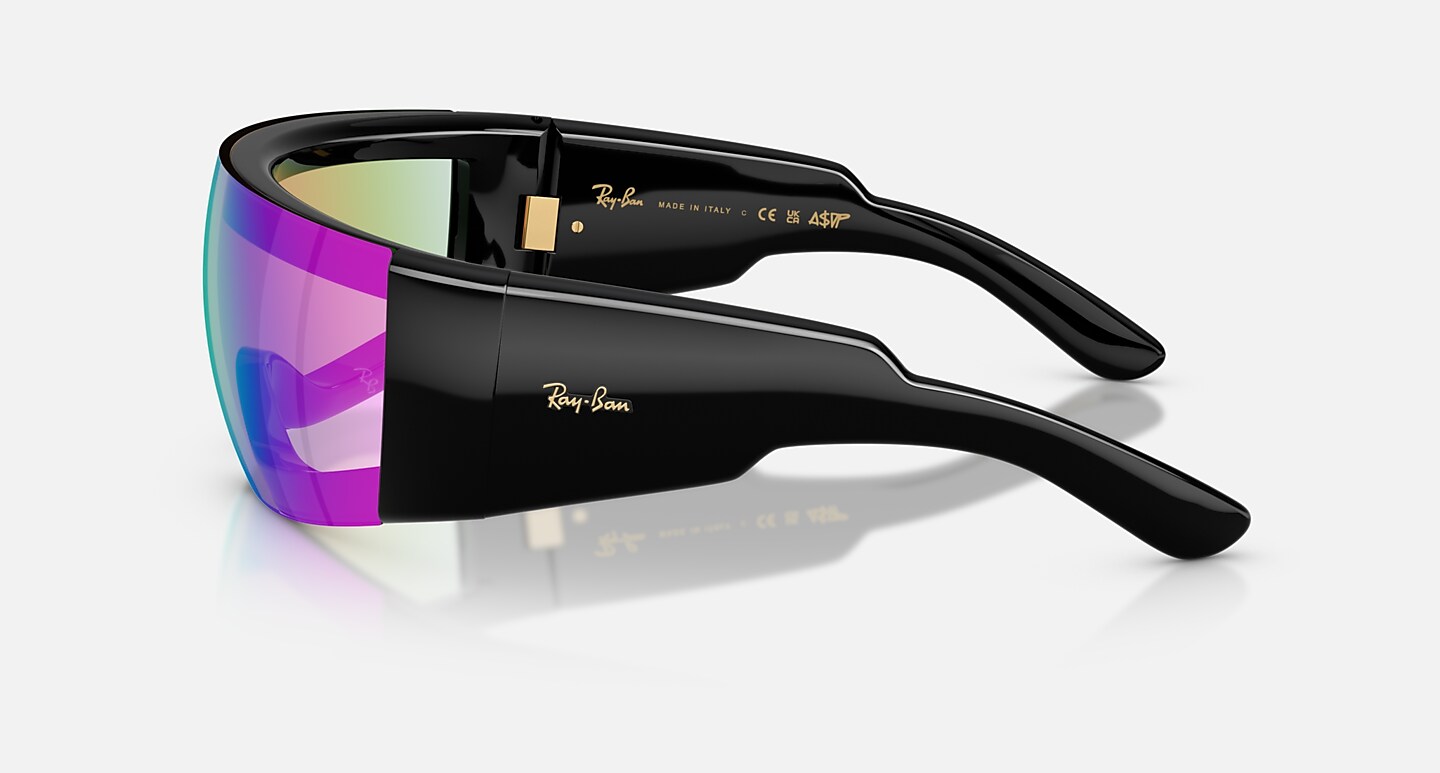Ray-Ban Ultra Wrap 002 Next Generation Collection Sunglasses Black Frame Grey Lenses 01-41