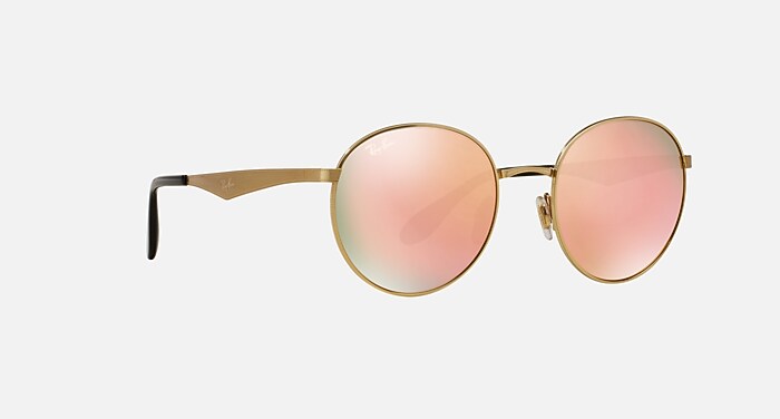 RB3537 Sunglasses in Gold and Copper Mirror - RB3537 | Ray-Ban® display picture 3