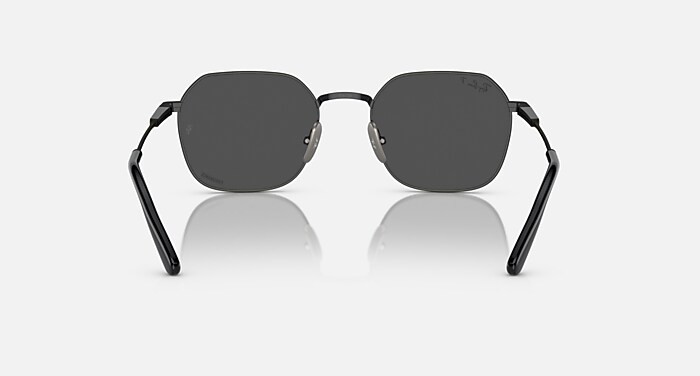 Ray-Ban Sunglasses Unisex Jim Titanium - Black Frame Grey Lenses Polarized 53-20