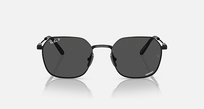 Ray-Ban Sunglasses Unisex Jim Titanium - Black Frame Grey Lenses Polarized 53-20
