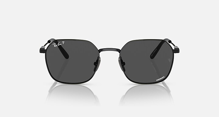 Ray-Ban Sunglasses Unisex Jim Titanium - Black Frame Grey Lenses Polarized 53-20