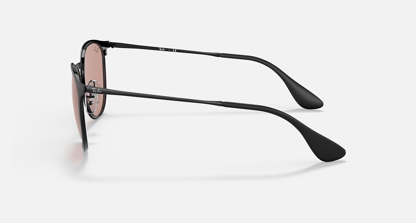Ray-Ban Sunglasses Woman Erika Metal Evolve - Black Frame Brown Lenses 54-19
