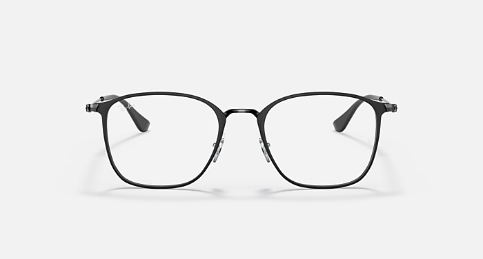 Ray-Ban Eyeglasses Unisex Rb6466 Optics Prescription - Black Frame Clear Lenses 49-19