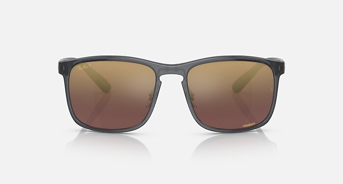 Ray-Ban Sunglasses Man Rb4264 Chromance - Grey Frame Violet Lenses 58-18 Polarized