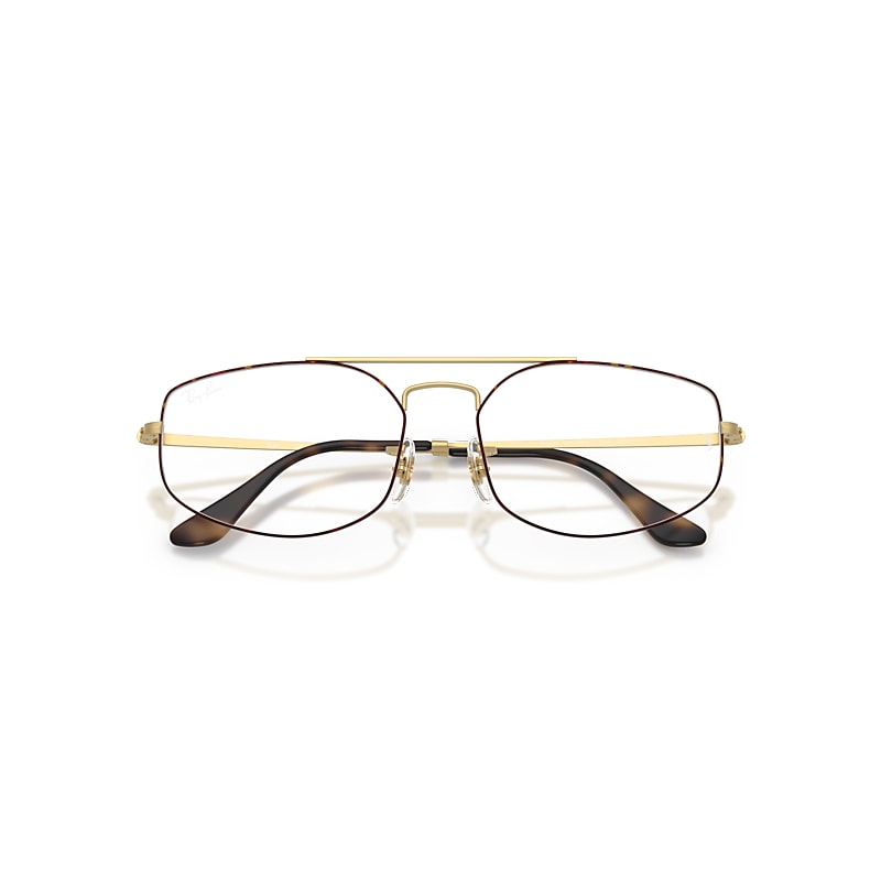 Ray Ban Explorer V Optics Eyeglasses Matte Arista Gold Frame Clear Lenses Polarized 58-17 In Matte Arista Gold
