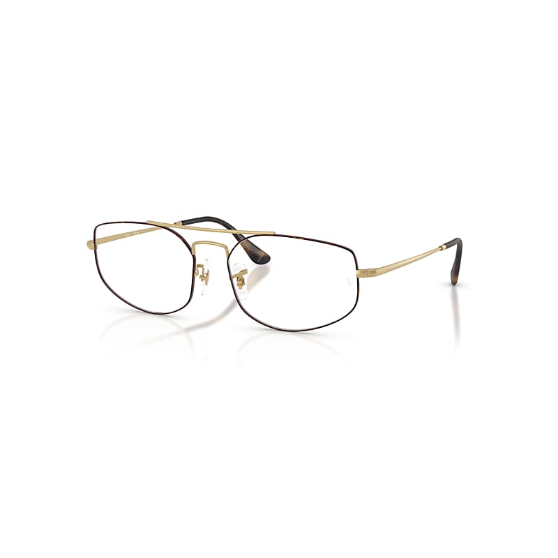 Ray Ban Eyeglasses Unisex Explorer V Optics - Matte Arista Gold Frame Clear Lenses Polarized 56-17 In Matte Arista Gold