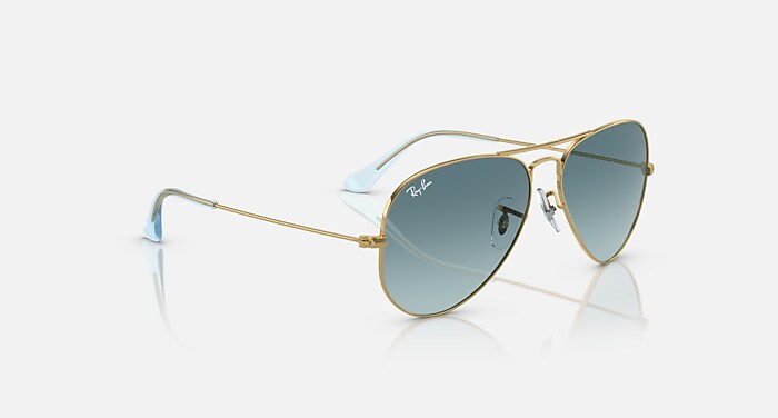 Polar - Occhiali Da Sole In Metallo Aviator Per Uomo Oro | Ottica Lombardi