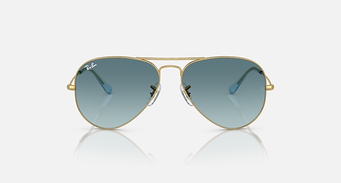 Ray-Ban Sunglasses Unisex Aviator Gradient - Black Frame Brown Lenses 58-14