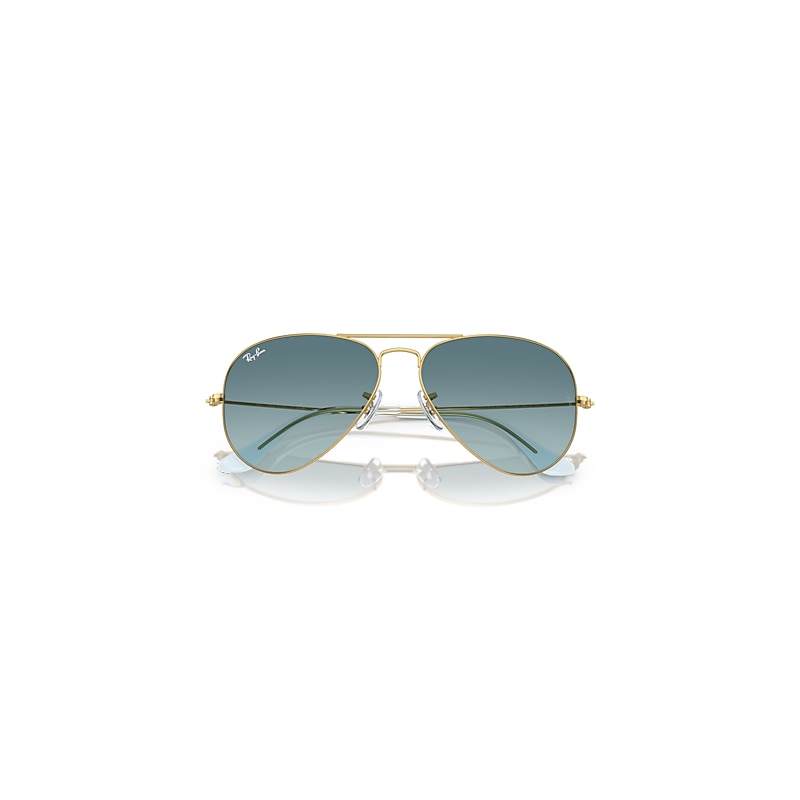 AVIATOR GRADIENT Sunglasses in Gold and Blue - RB3025 | Ray  display picture 1