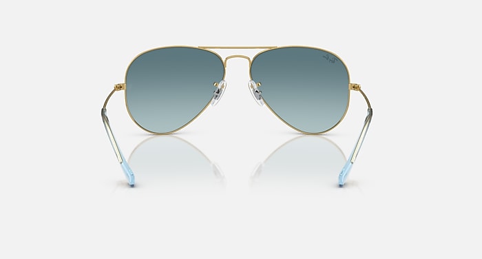 Ray-Ban Sunglasses Unisex Aviator Gradient - Black Frame Brown Lenses 58-14