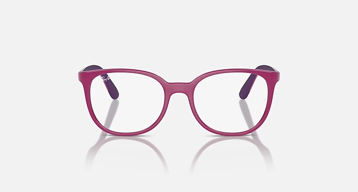 Ray-Ban Eyeglasses Children Rb1631 Optics Kids Bio-based Prescription - Dark Blue On Yellow Frame Clear Lenses 47-16