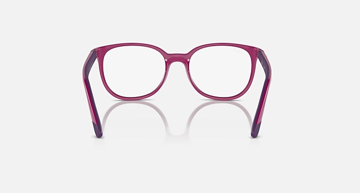 Ray-Ban Eyeglasses Children Rb1631 Optics Kids Bio-based Prescription - Dark Blue On Yellow Frame Clear Lenses 47-16