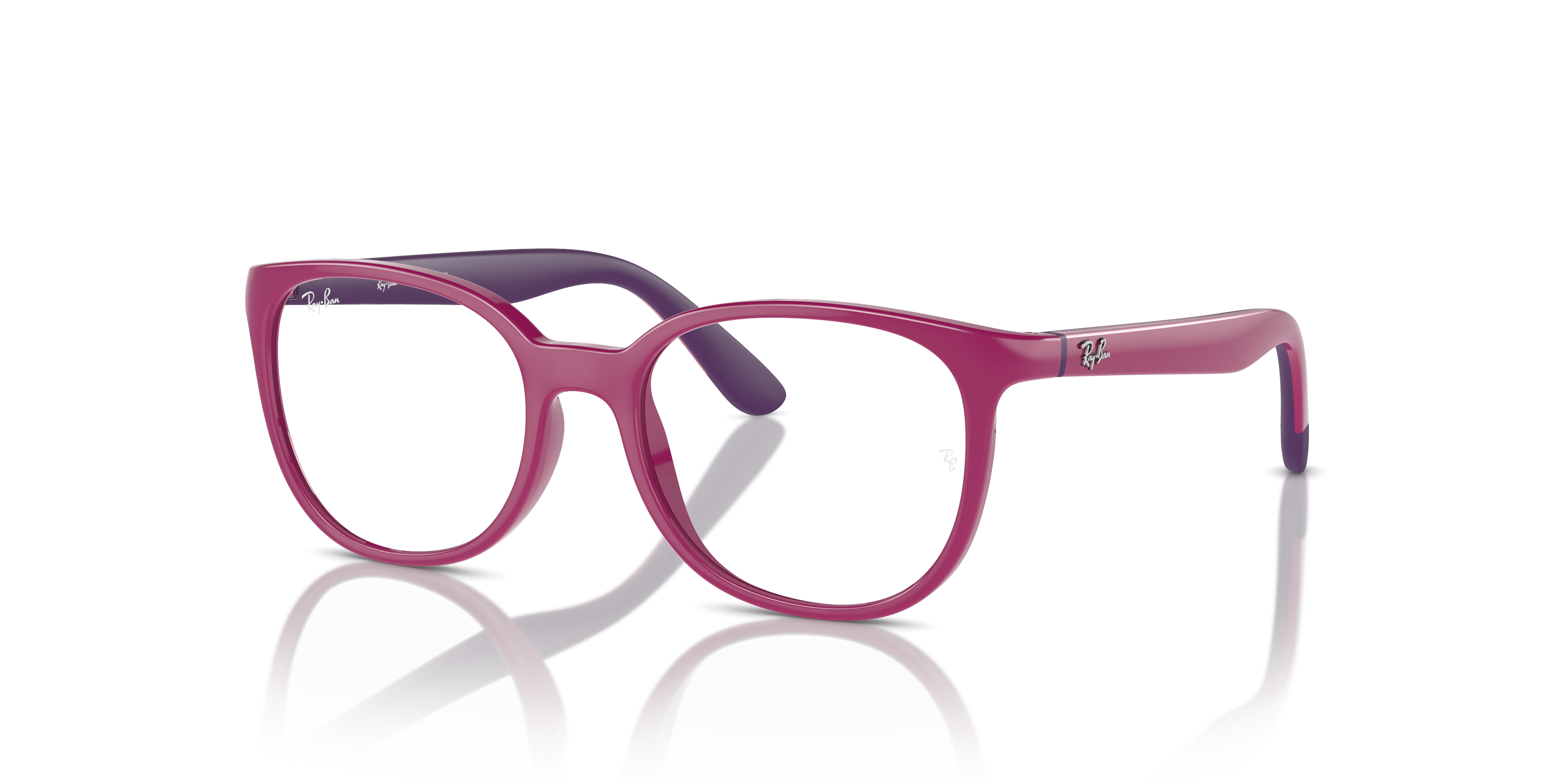 RB1631 OPTICS KIDS BIO-BASED Eyeglasses with Fuchsia On Violet