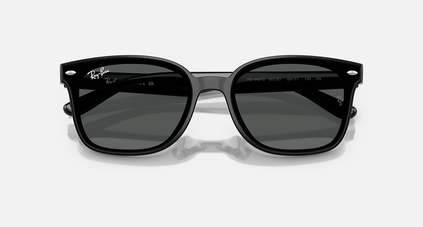 Ray-Ban Sunglasses Unisex Rb4461d - Black Frame Grey Lenses 64-17