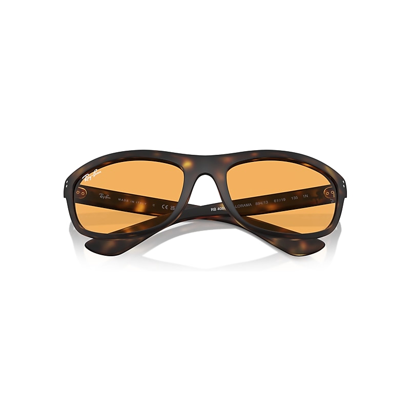 Ray-Ban Balorama Sunglasses Havana Frame Orange Lenses 62-19
