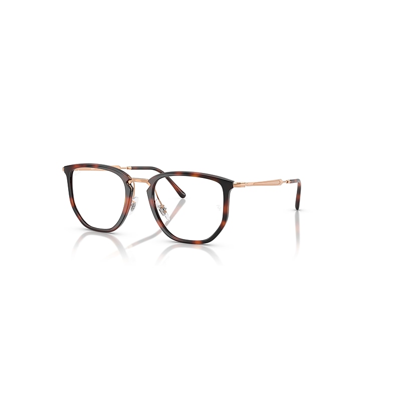 Ray Ban Eyeglasses Unisex Rb4451v Optics - Rosegold Frame Clear Lenses Polarized 50-20 In Rosegold