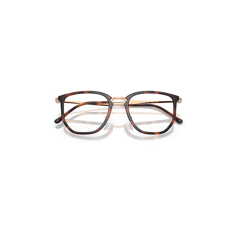Ray Ban Rb4451v Optics Eyeglasses Rosegold Frame Clear Lenses Polarized 53-20 In Rosegold