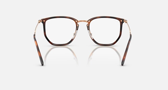 RB4451V OPTICS Eyeglasses with Striped Havana Frame - RB4451V