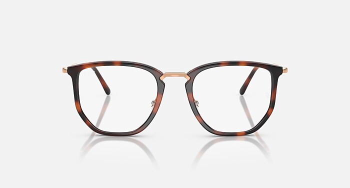 Ray-Ban Eyeglasses Unisex Rb4451v Optics Prescription - Rosegold Frame Clear Lenses 50-20 Polarized