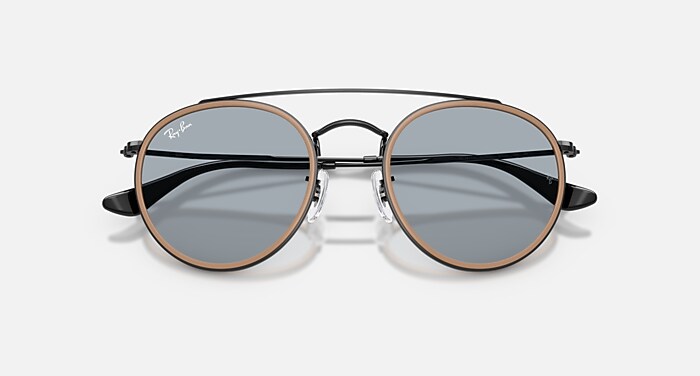 Ray-Ban Round Double Bridge Sunglasses Ray-Ban Round Double Bridge Sunglasses w/ Clear Gradient  main image 3