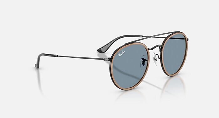【レイバン】ROUND DOUBLE BRIDGE Ray-Ban Round Double Bridge M (51 - 22) with Green lenses and Gold