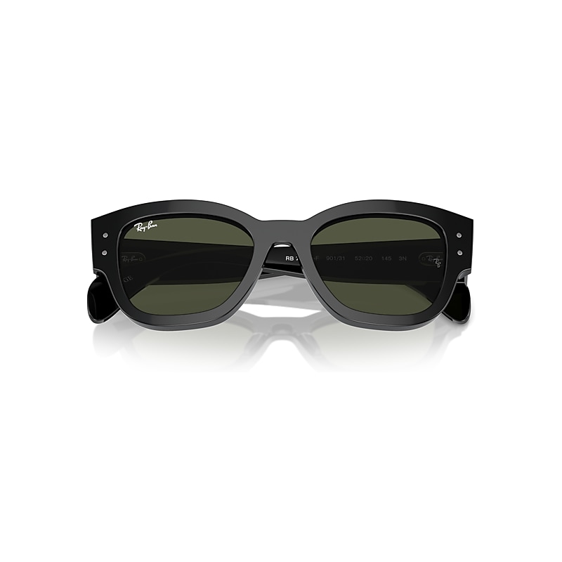 Ray-Ban Jorge Sunglasses Black Frame Green Lenses 52-20