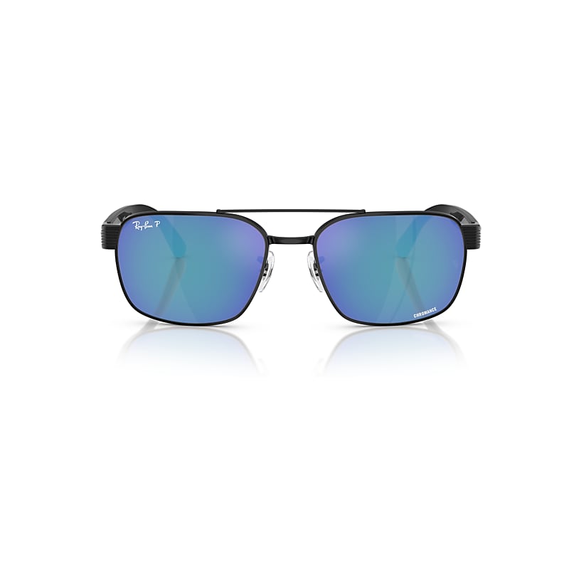 Ray Ban Rb3751ch Chromance Sunglasses Black Frame Grey Lenses Polarized 61-17 In Black