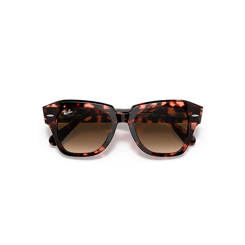 STATE STREET FLECK Sunglasses in Pink Havana and Light Brown  display picture 1