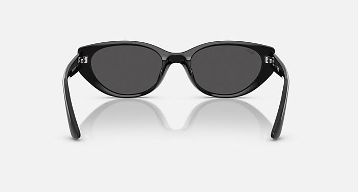 Ray-Ban Sunglasses Unisex Rb4457d Bio-based - Black Frame Grey Lenses 55-19