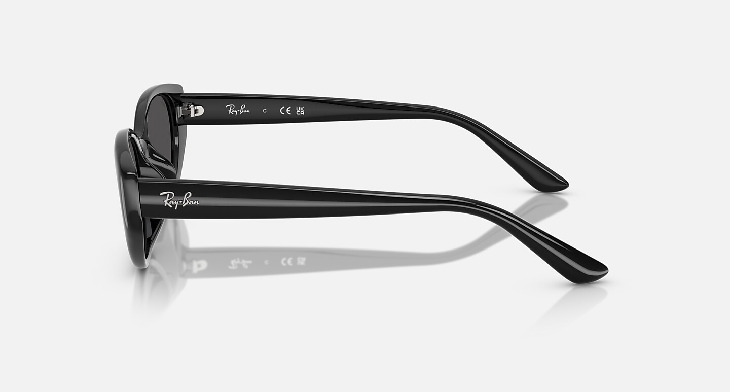 Ray-Ban Sunglasses Unisex Rb4457d Bio-based - Black Frame Grey Lenses 55-19