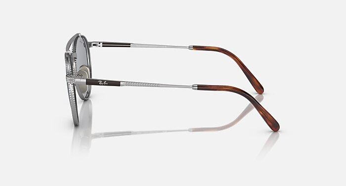 メガネ Ray-Ban Titanium Frames RB8237V 1224 Slim Round Silver ROUND II TITANIUM OPTICS Eyeglasses with Silver Frame