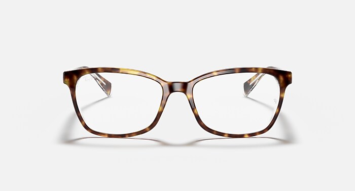 Ray-Ban Eyeglasses Woman Rb5362 Optics Prescription - Tortoise Frame Clear Lenses 54-17