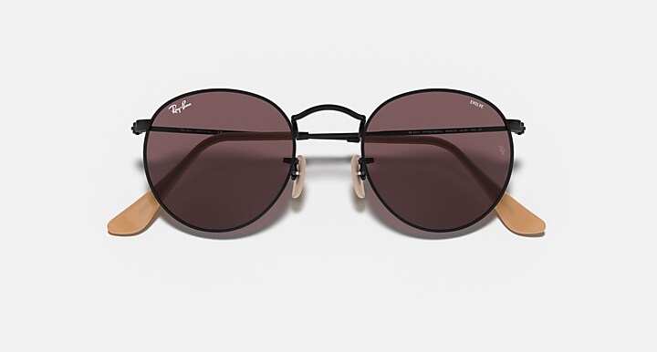 Ray-Ban 0RB3447 ROUND METAL Polished Black SUN_Alternative