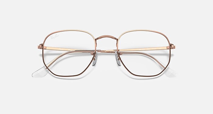 HEXAGONAL OPTICS Eyeglasses with Rose Gold Frame - RB6448  display picture 2