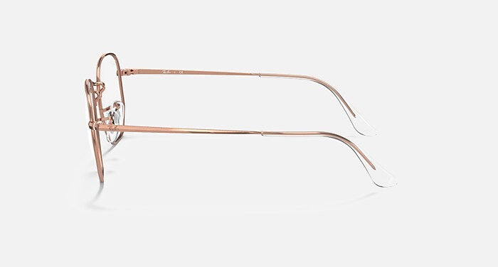 HEXAGONAL OPTICS Eyeglasses with Rose Gold Frame RB6448 Ray