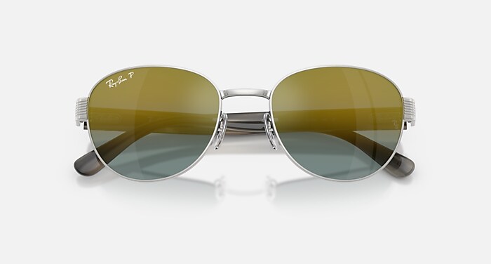 RB3766 POLARIZED+ LENSES Sunglasses in Silver and Gold Polarized+