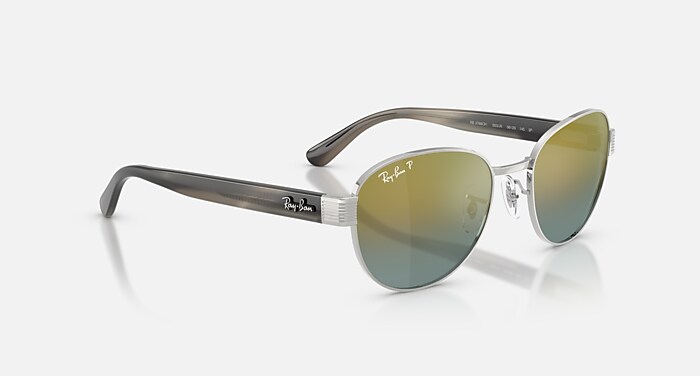 RB3766 POLARIZED+ LENSES Sunglasses in Silver and Gold Polarized+