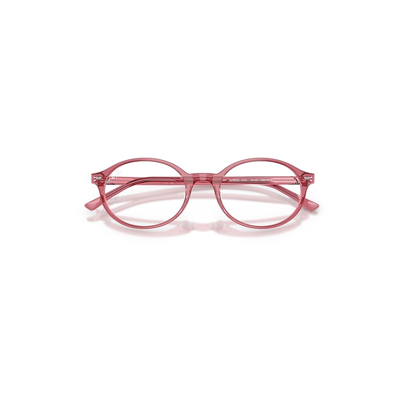 Ray Ban German Optics Eyeglasses Pink Frame Clear Lenses Polarized 51-20 In Pink