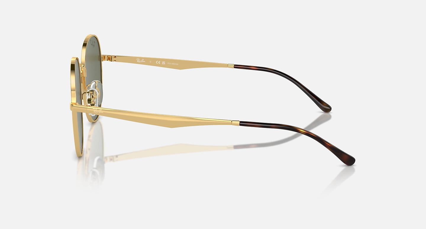 Ray-Ban Sunglasses Unisex Rb3727d - Arista Gold Frame Green Lenses 57-19 Polarized