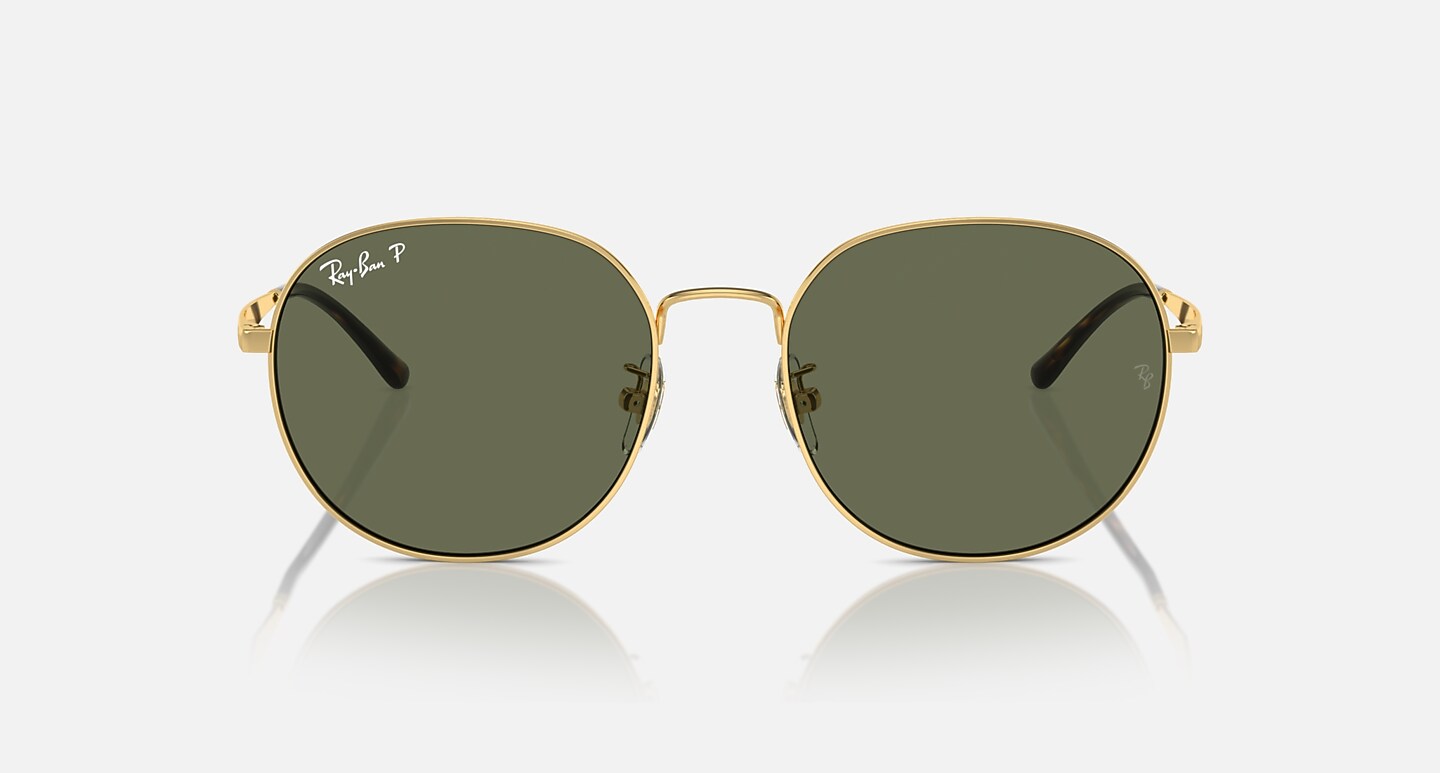 Ray-Ban Sunglasses Unisex Rb3727d - Arista Gold Frame Green Lenses 57-19 Polarized