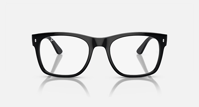 Ray-Ban Eyeglasses Unisex Rb7228 Optics Prescription - Black Frame Demo Lens Lenses 55-21 Polarized