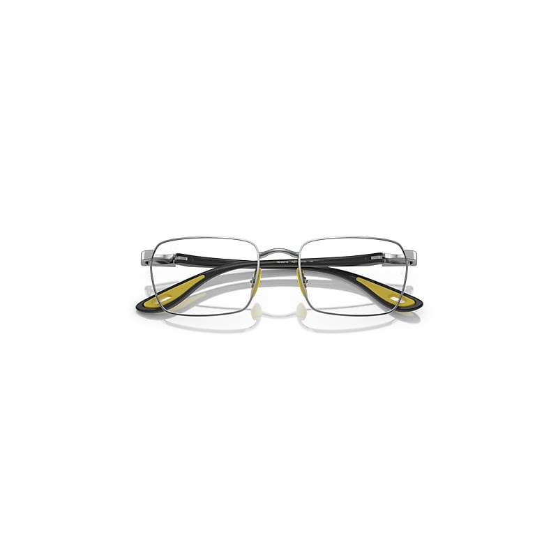 Ray-Ban Rb6507m Optics Scuderia Ferrari Collection Eyeglasses Grey Frame Clear Lenses Polarized 54-20