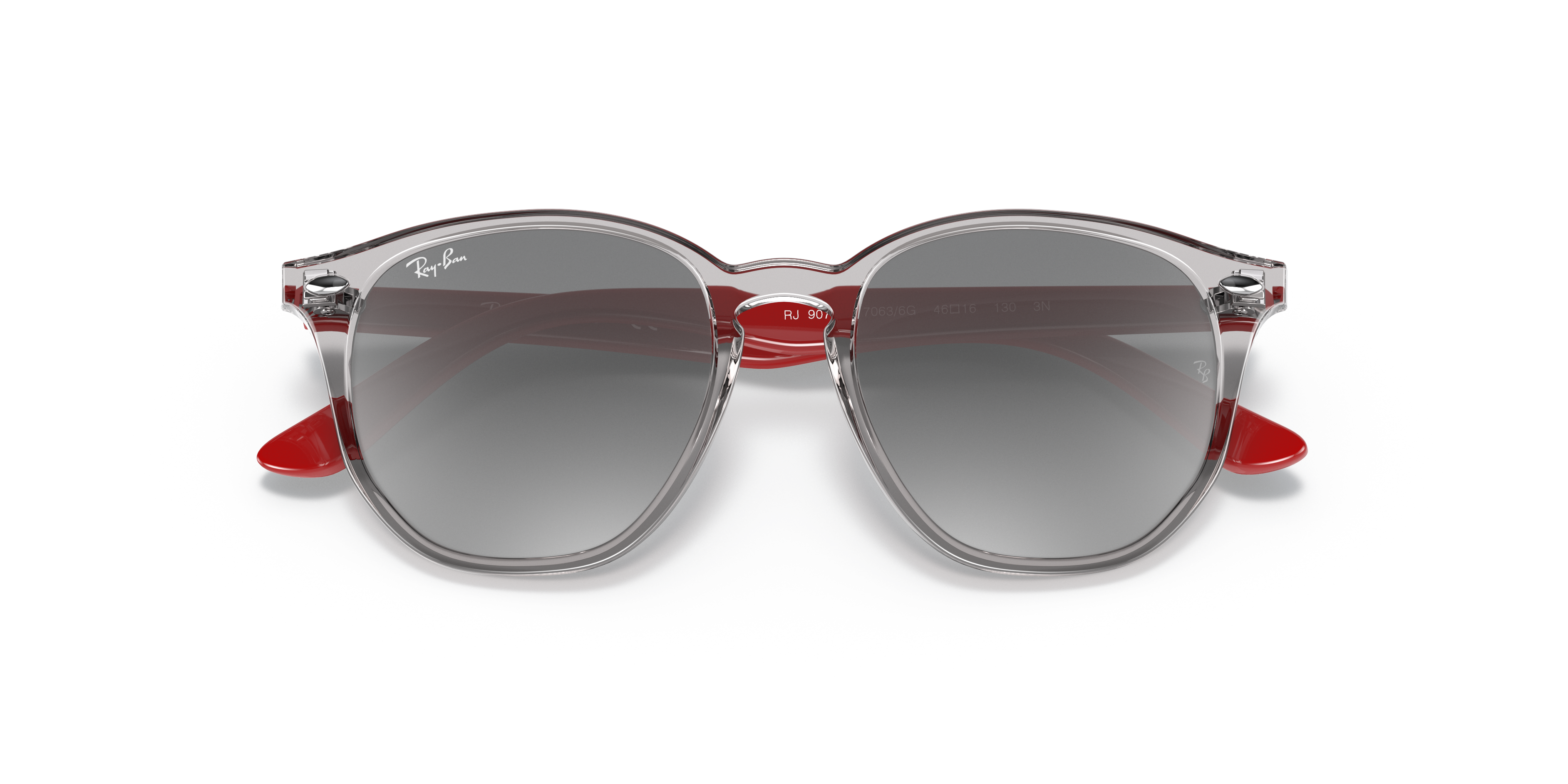 RB9070S KIDS Sunglasses in Transparent Grey and Grey Mirror