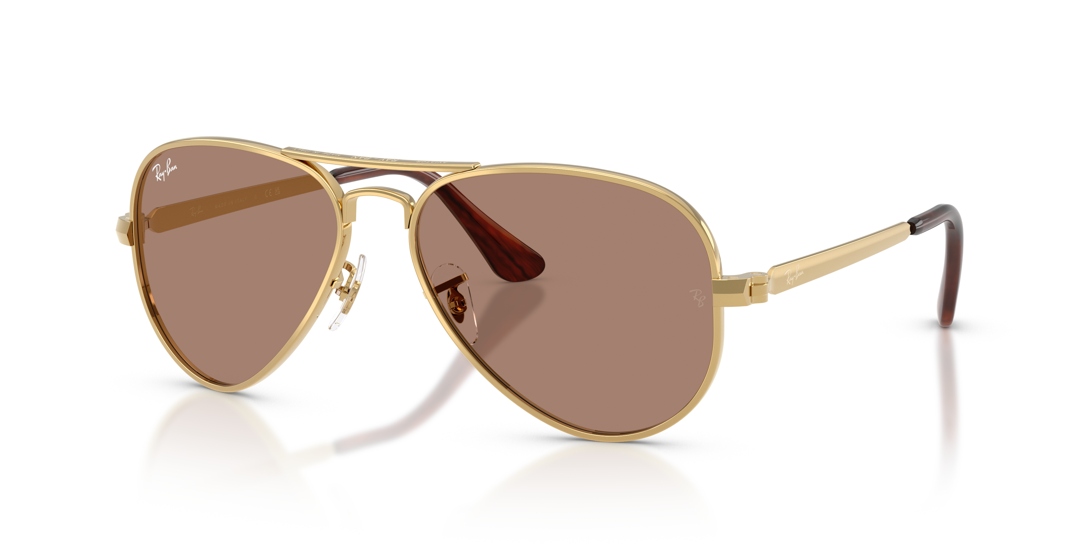 AVIATOR MAX HOLIDAY LIMITED Polished Gold Frame Light Violet Lenses 58-16