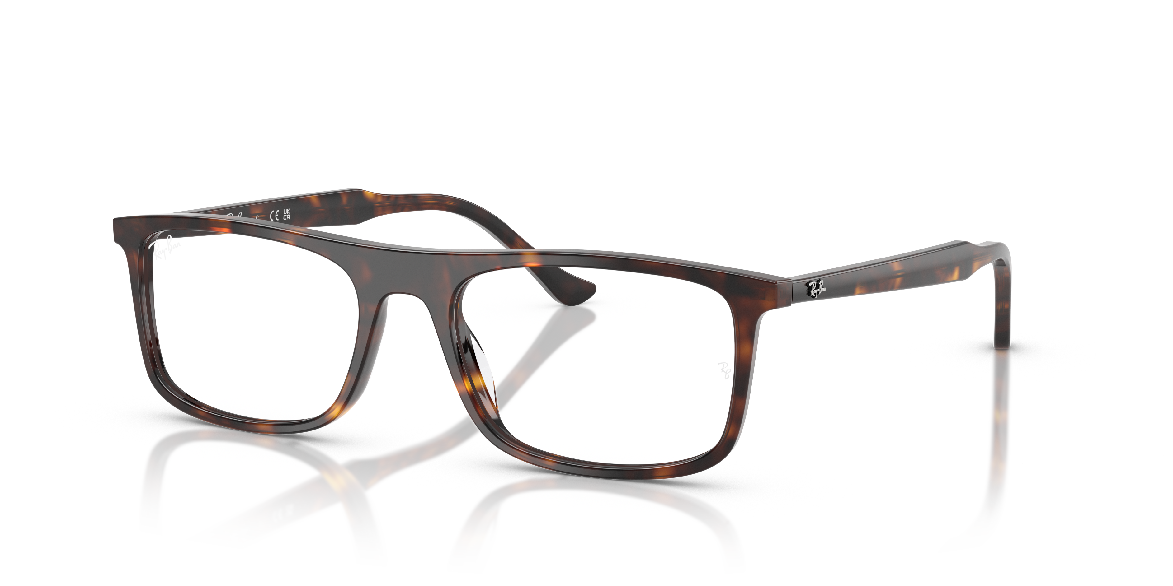 RB5440 OPTICS Polished Havana Frame Clear Lenses 53-18