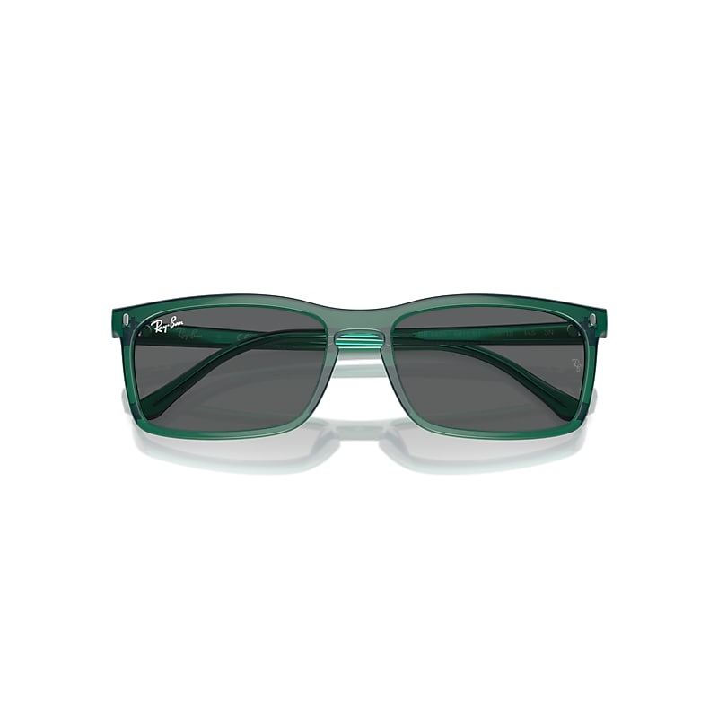 Ray-Ban Rb4435 Sunglasses Transparent Green Frame Grey Lenses 59-18