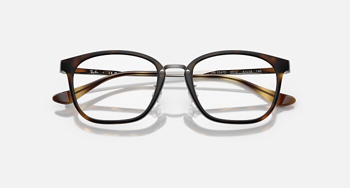 レイバン公式ストア】 Ray-Ban® RB7247D OPTICS メガネ | ハバナ