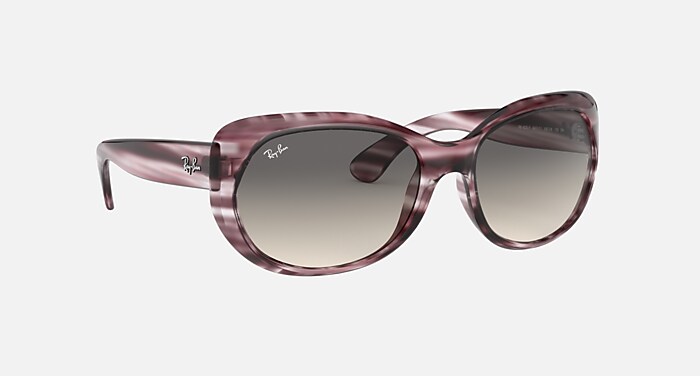 RB4325 Sunglasses in Striped Bordeaux Havana and Grey Gradient